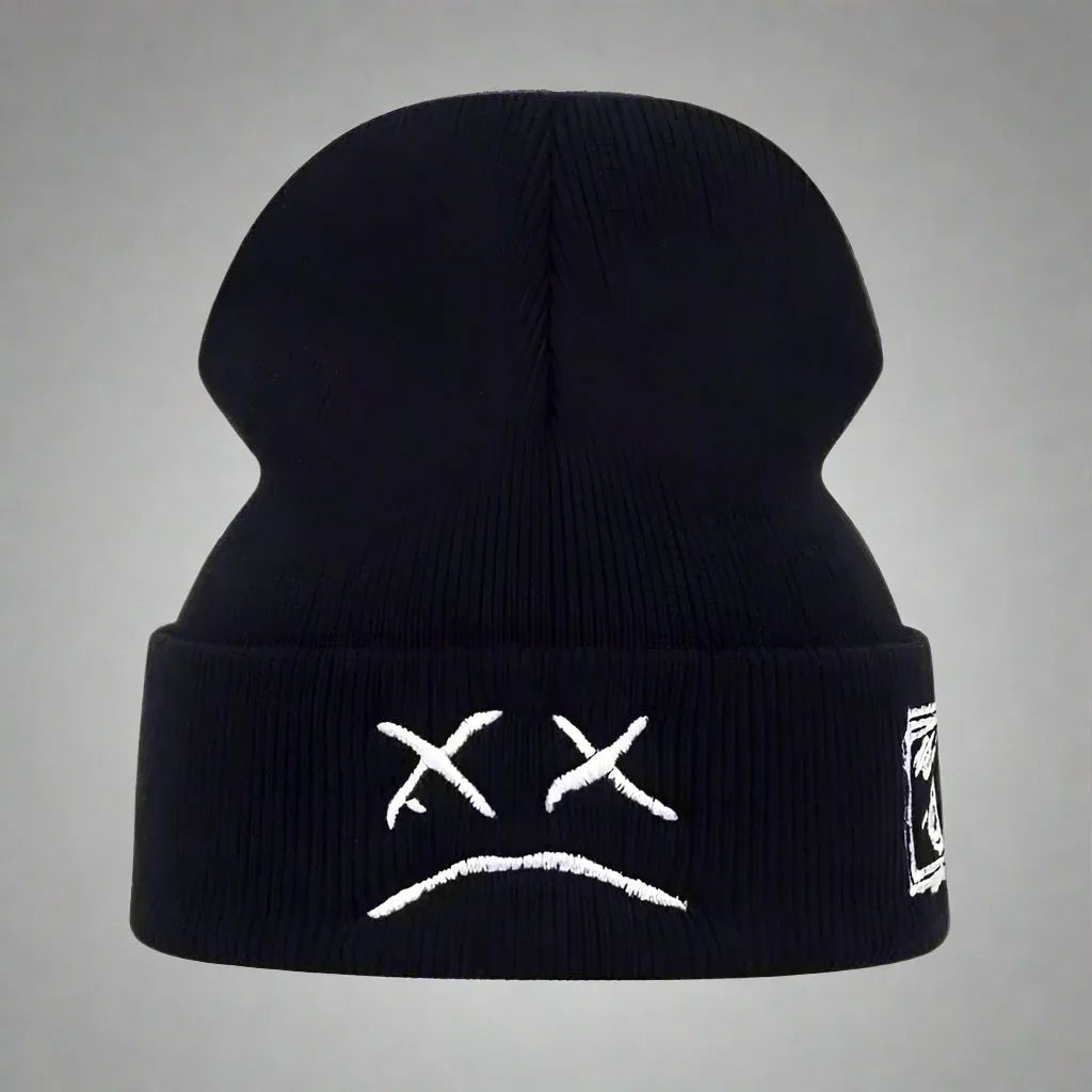 Dynamic Neon Beanie Delight -  cyberpunk style hat - Trendy Warm Beanie for Winter Comfort
