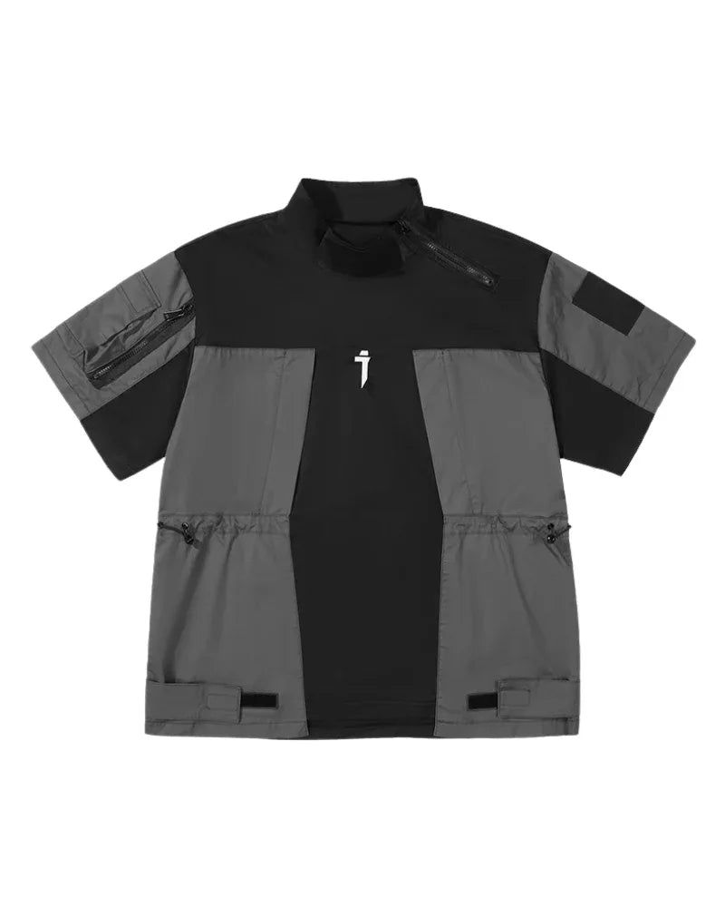 Dynamic Patchwork Performance Tee -  cargo shirt - Dynamic Patchwork Performance Tee for Comfort
