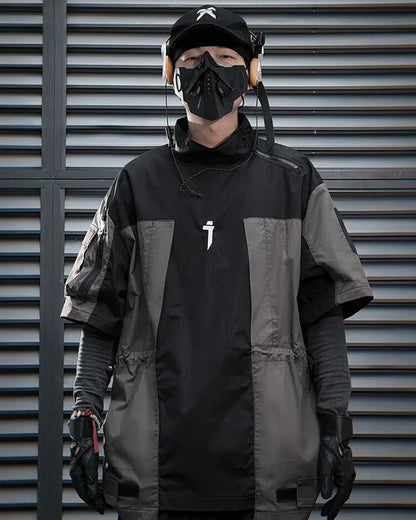 Dynamic Patchwork Performance Tee - techwear aesthetics - Dynamic Patchwork Performance Tee for Comfort