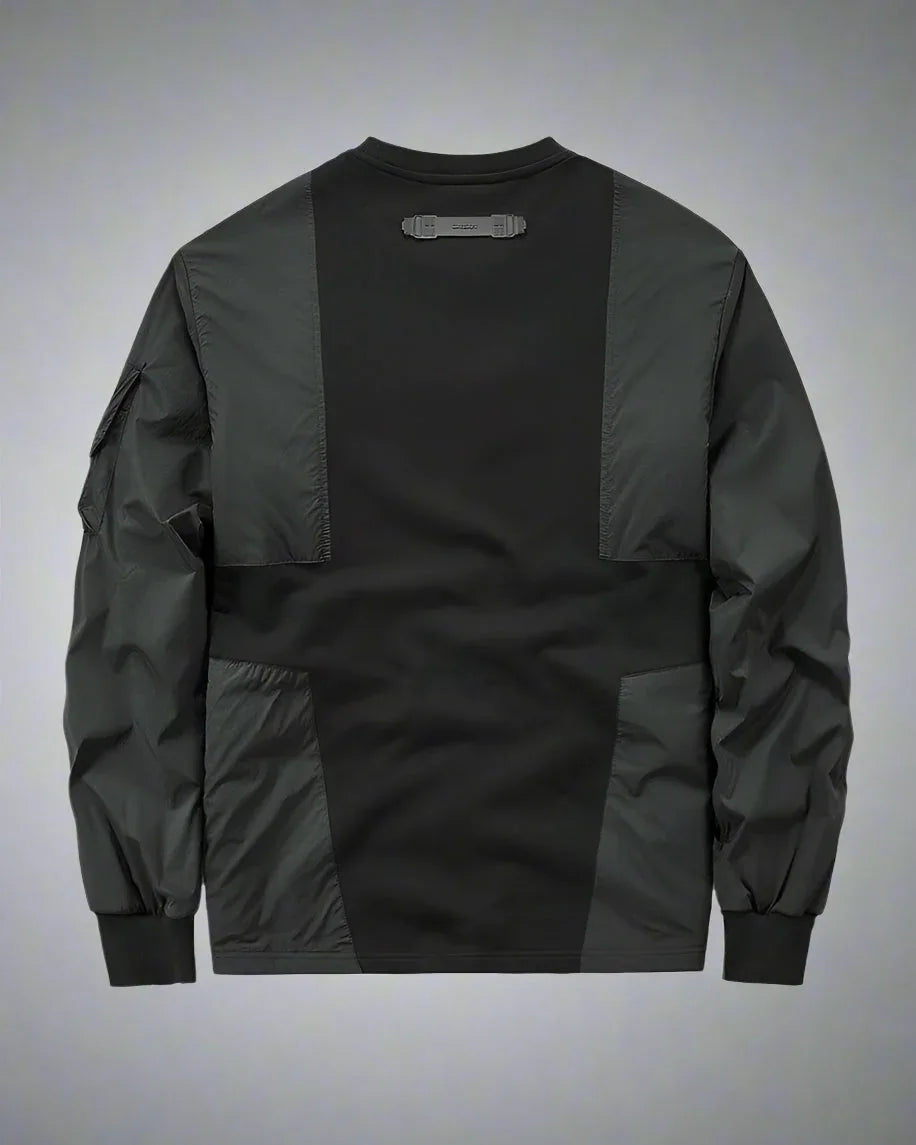 Dynamic Patchwork Tech Hoodie - tech hoodie - Dynamic Patchwork Tech Hoodie for Everyday Style
