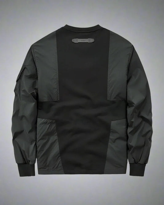 Dynamic Patchwork Tech Hoodie - tech hoodie - Dynamic Patchwork Tech Hoodie for Everyday Style
