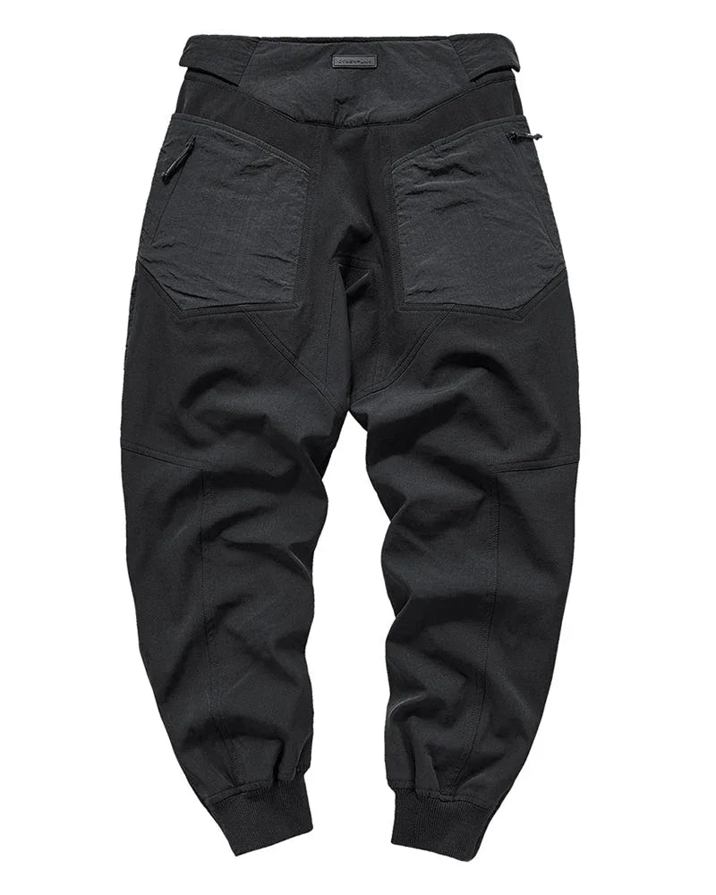 Dynamic Patchwork Tech Pants -  jogger pants - Dynamic Patchwork Tech Pants for Urban Style