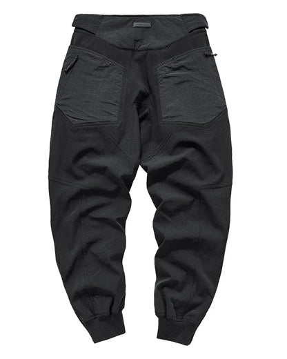 Dynamic Patchwork Tech Pants -  jogger pants - Dynamic Patchwork Tech Pants for Urban Style
