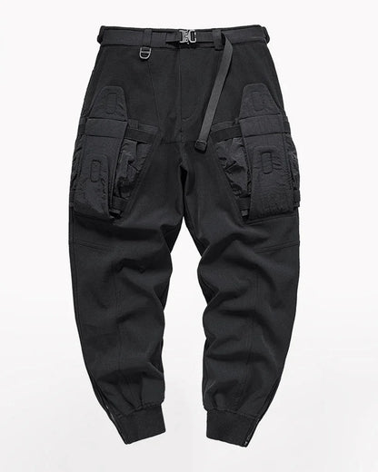 Dynamic Patchwork Tech Pants - stylish techwear pants - Dynamic Patchwork Tech Pants for Urban Style