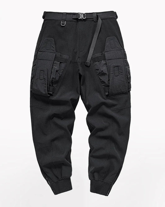 Dynamic Patchwork Tech Pants - stylish techwear pants - Dynamic Patchwork Tech Pants for Urban Style