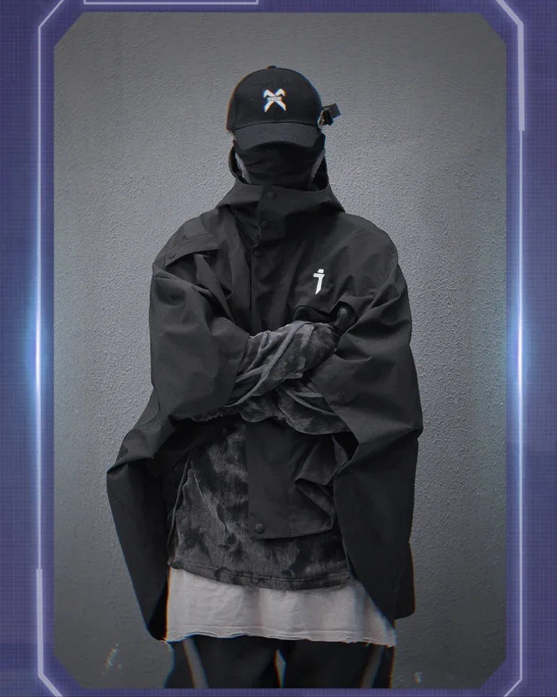 Dynamic Tech Cape Jacket -  men's tech clothing - Functional Tech Cape Jacket in Versatile Colors