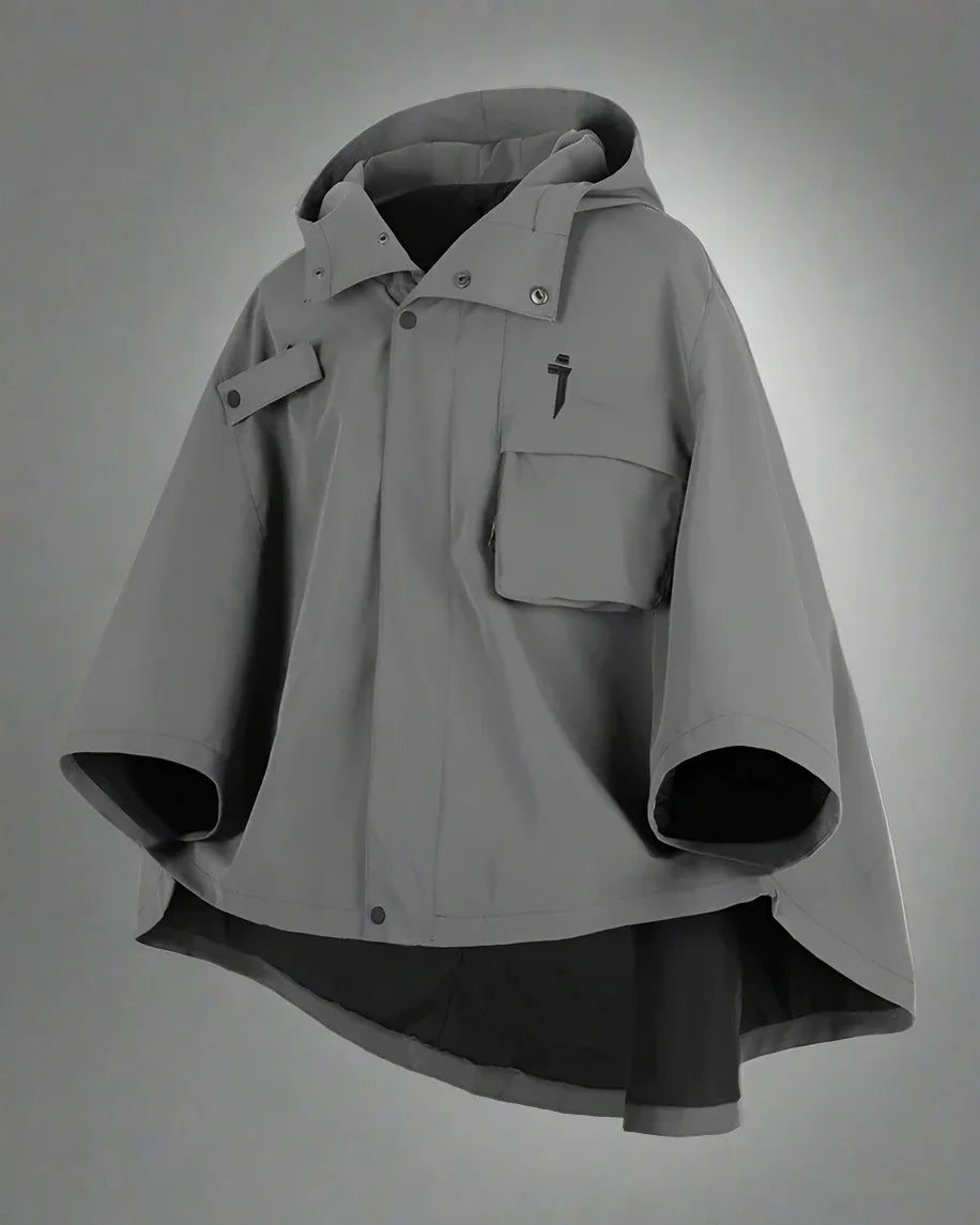 Dynamic Tech Cape Jacket -  nylon jacket - Functional Tech Cape Jacket in Versatile Colors