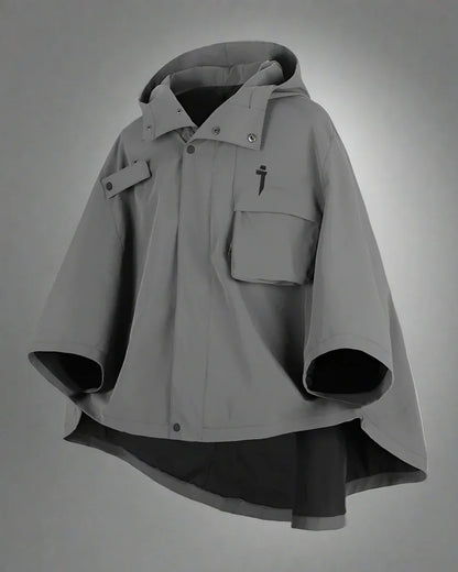 Dynamic Tech Cape Jacket -  nylon jacket - Functional Tech Cape Jacket in Versatile Colors
