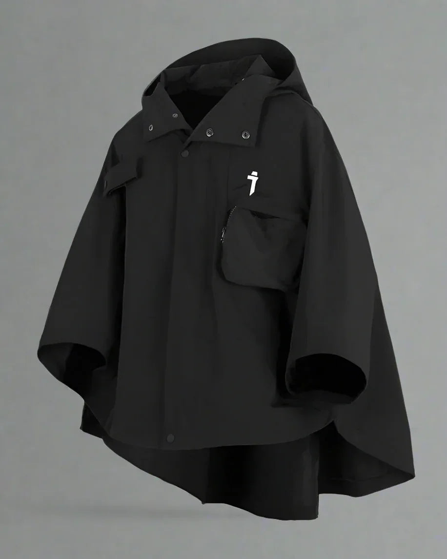 Dynamic Tech Cape Jacket -  performance outerwear - Functional Tech Cape Jacket in Versatile Colors