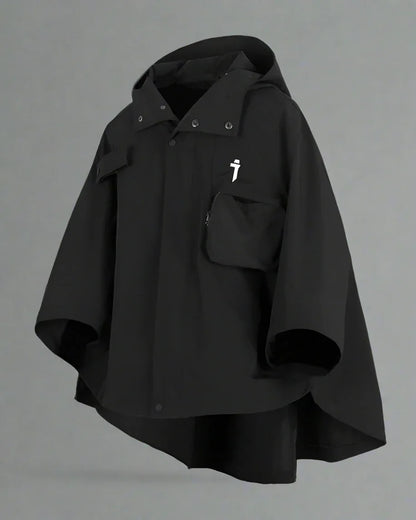Dynamic Tech Cape Jacket -  performance outerwear - Functional Tech Cape Jacket in Versatile Colors