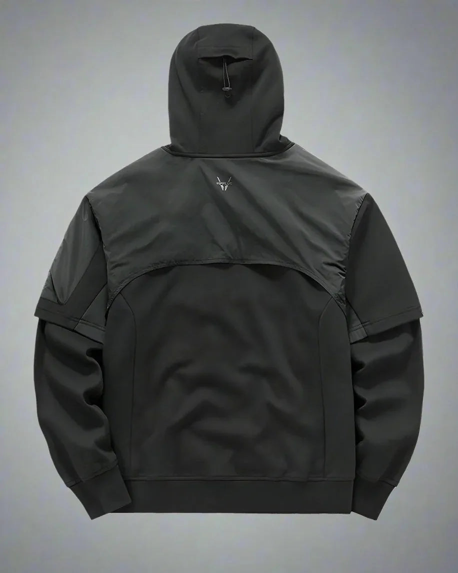 Dynamic Two-Tone Tactical Hoodie -  comfortable - Two-Tone Tactical Hoodie for Everyday Comfort