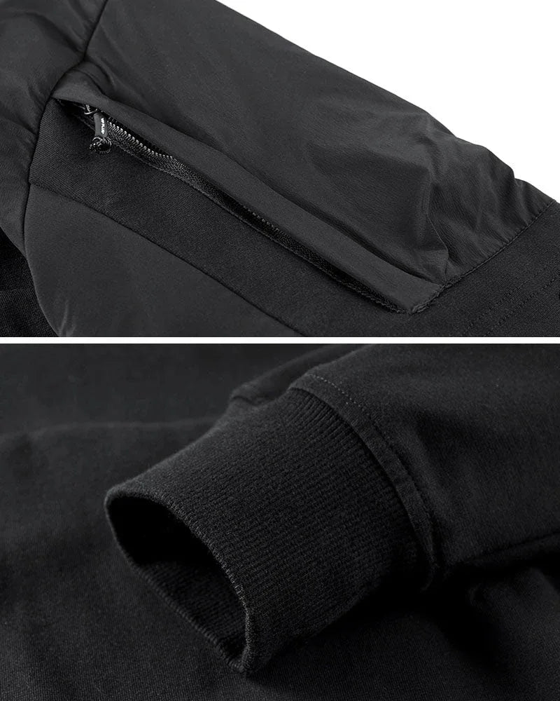 Dynamic Two-Tone Tactical Hoodie -  polyester cotton spandex blend - Two-Tone Tactical Hoodie for Everyday Comfort