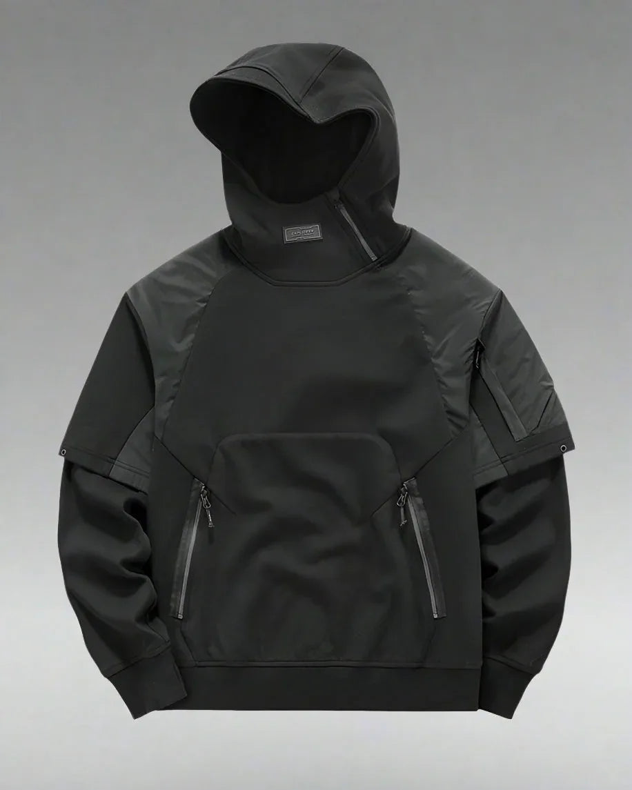 Dynamic Two-Tone Tactical Hoodie - tactical hoodie - Two-Tone Tactical Hoodie for Everyday Comfort