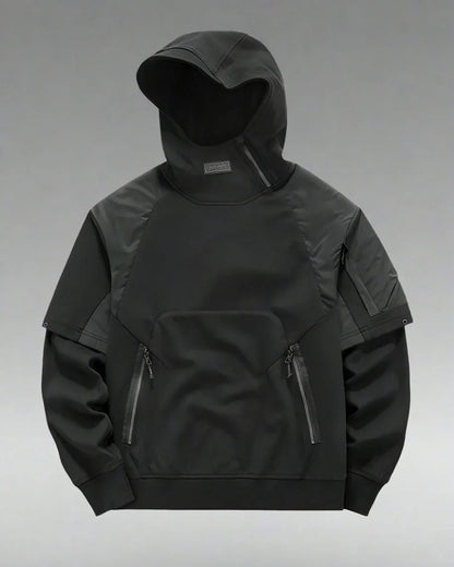 Dynamic Two-Tone Tactical Hoodie - tactical hoodie - Two-Tone Tactical Hoodie for Everyday Comfort