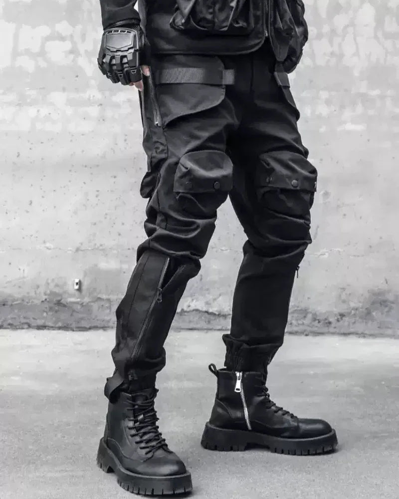 Dynamic Zip Cargo Pants -  black pants - Dynamic Zip Cargo Pants for Adventurers