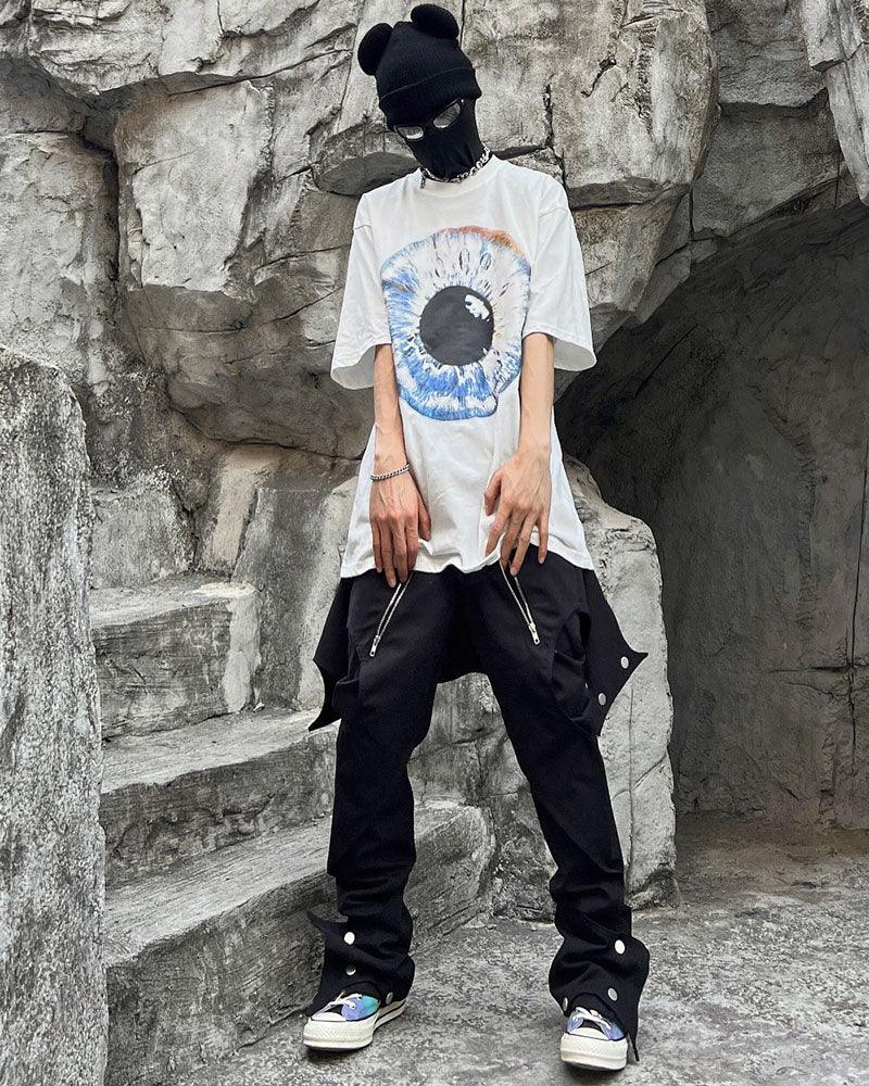 Edgy Bat-Inspired Futuristic Pants -  techwear pants - Futuristic Bat-Inspired Techwear Pants