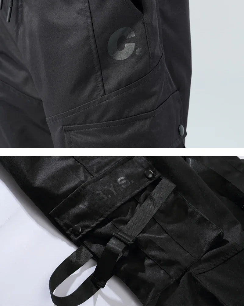 Edgy Black Cargo Trousers -  stylish pants - Stylish Black Cargo Trousers for Everyday Wear