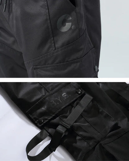 Edgy Black Cargo Trousers -  stylish pants - Stylish Black Cargo Trousers for Everyday Wear