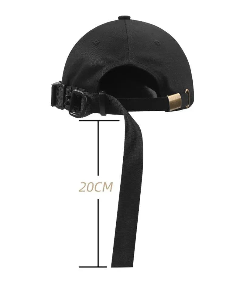 Edgy Buckle-Detail Cap -  comfortable cap - Stylish Buckle Detail Cap for Everyday Comfort