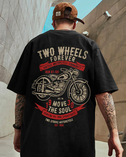 Edgy Oversized Biker Tee - biker tee - Urban Edgy Oversized Biker Tee for Daily Style