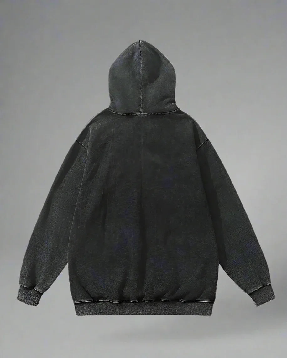 “Edgy Skull Graphic Hoodie” -  streetwear - Trendy Skull Graphic Hoodie for Modern Style