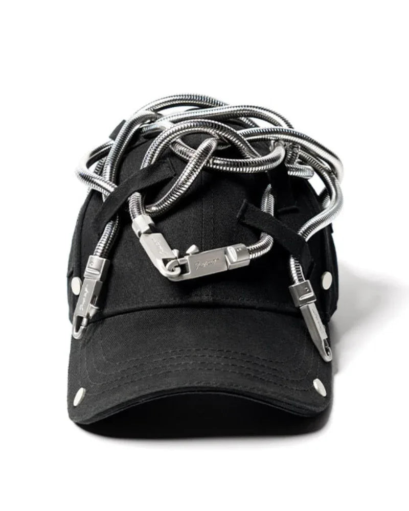 Edgy Snake Chain Cap -  baseball cap - Edgy Snake Chain Cap for a Unique Look