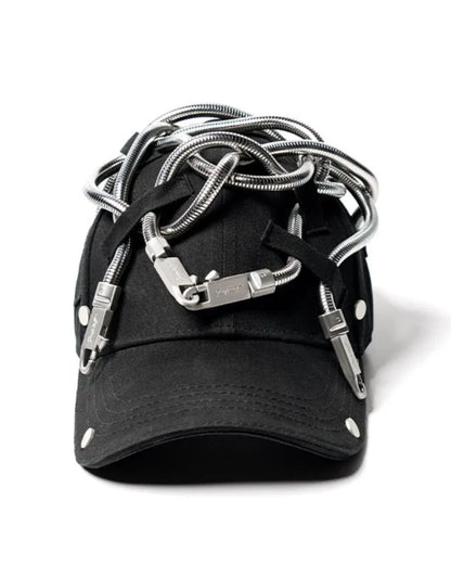 Edgy Snake Chain Cap -  baseball cap - Edgy Snake Chain Cap for a Unique Look