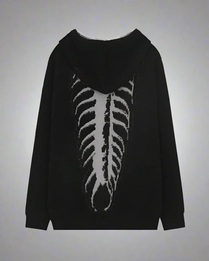 Edgy Urban Skull Hoodie -  comfortable hoodie - Edgy Urban Skull Hoodie for Everyday Style