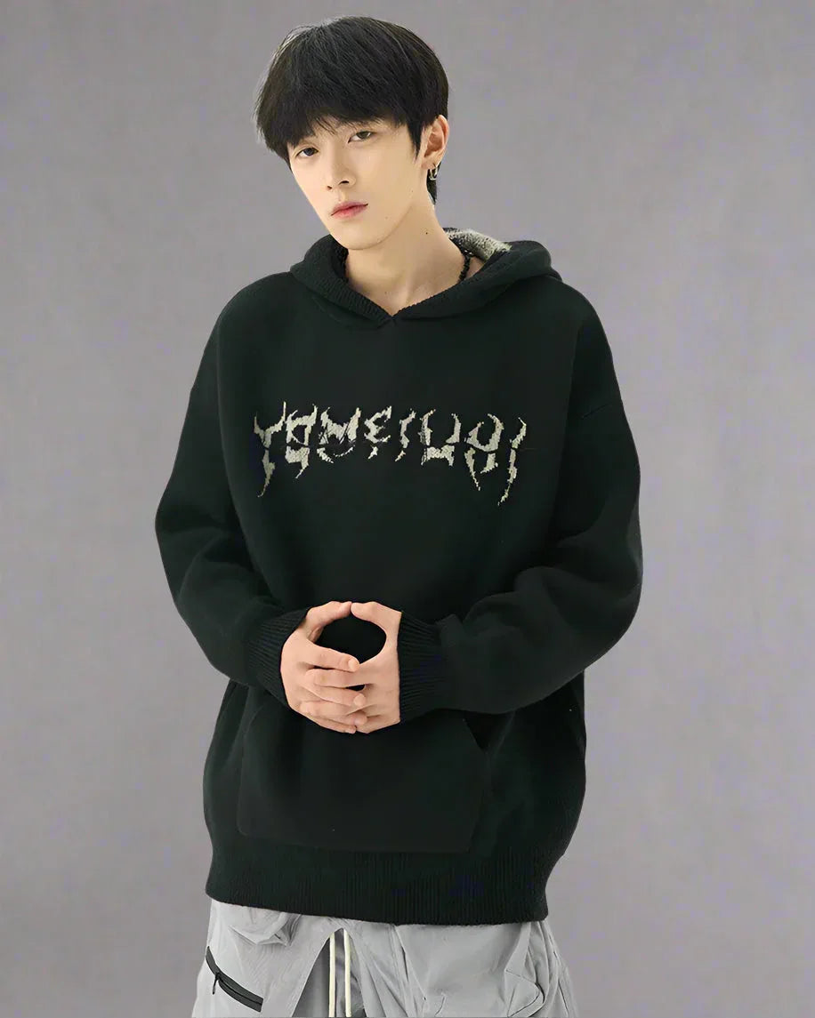 Edgy Urban Skull Hoodie -  everyday wear - Edgy Urban Skull Hoodie for Everyday Style