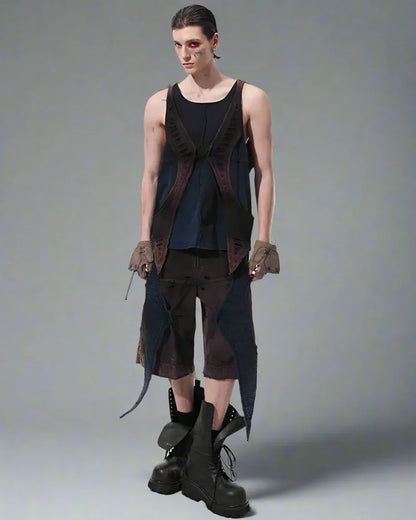Edgy Urban Techwear Ensemble -  durable fabric - Urban Techwear Set for Modern City Adventurers