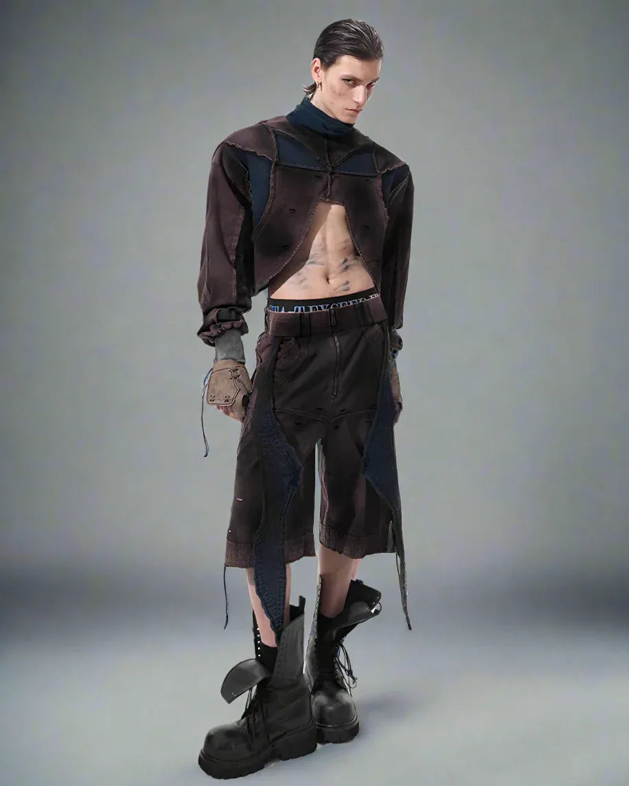 Edgy Urban Techwear Ensemble -  functional fashion - Urban Techwear Set for Modern City Adventurers