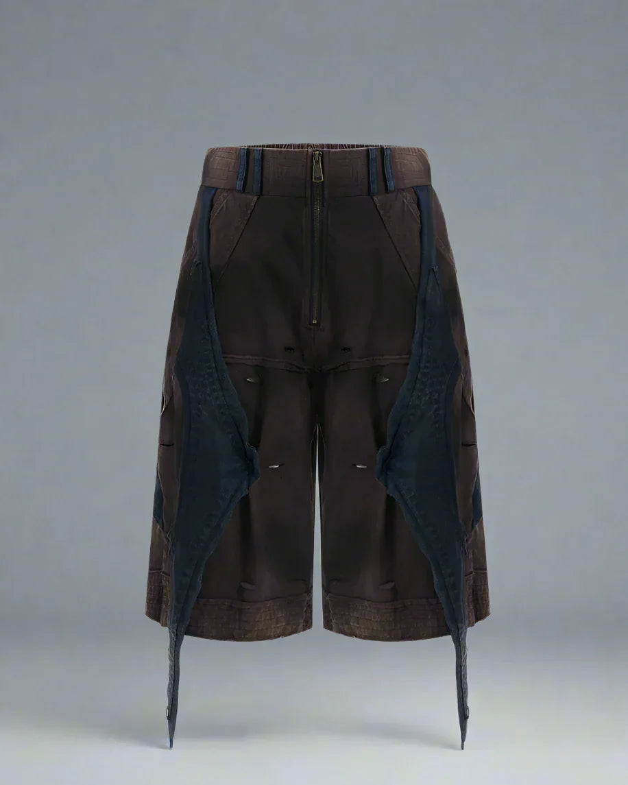 Edgy Urban Techwear Ensemble -  layered street style - Urban Techwear Set for Modern City Adventurers