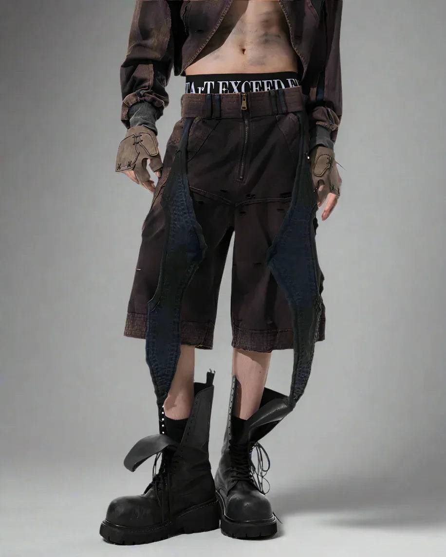 Edgy Urban Techwear Ensemble -  streetwear - Urban Techwear Set for Modern City Adventurers