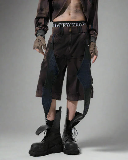 Edgy Urban Techwear Ensemble -  streetwear - Urban Techwear Set for Modern City Adventurers