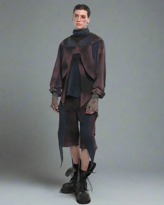 Edgy Urban Techwear Ensemble - techwear - Urban Techwear Set for Modern City Adventurers