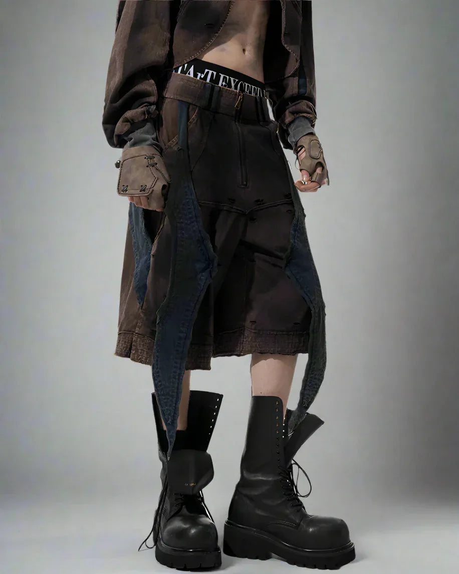 Edgy Urban Techwear Ensemble - techwear - Urban Techwear Set for Modern City Adventurers