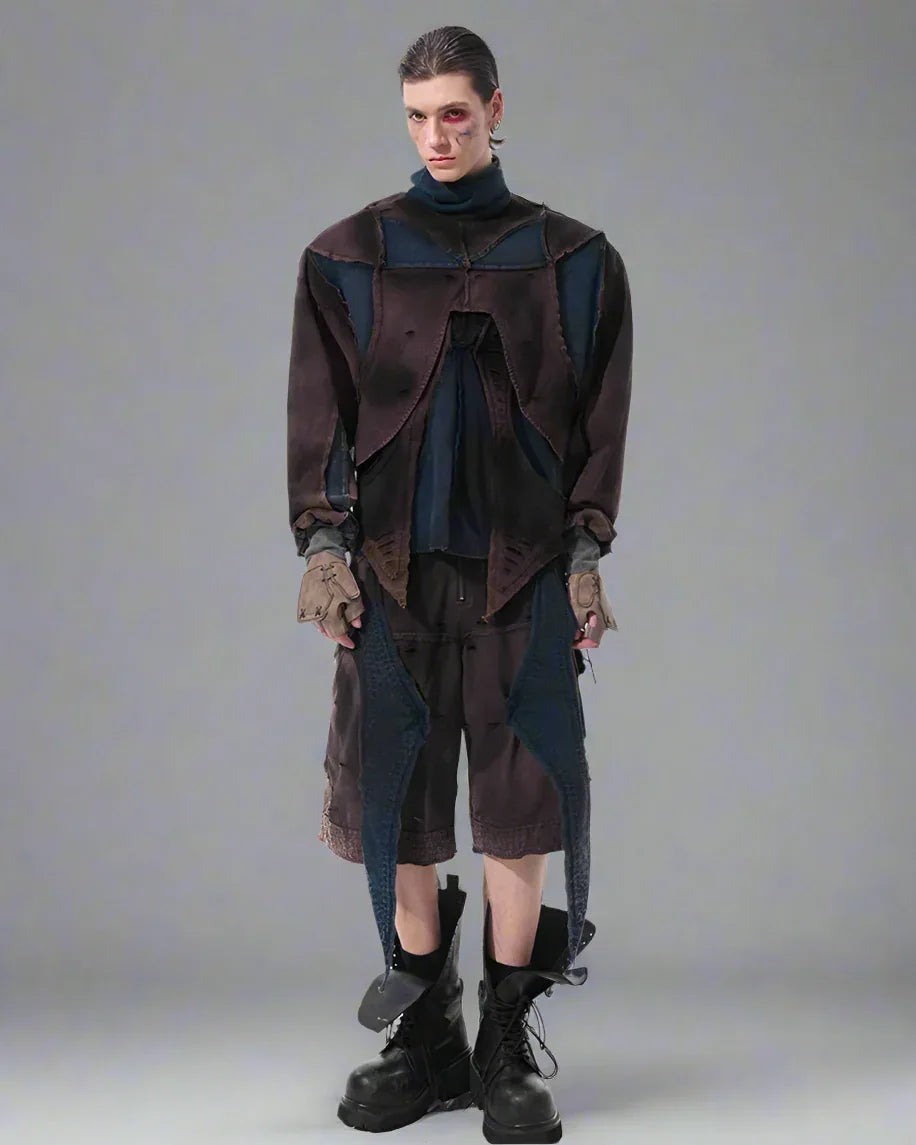 Edgy Urban Techwear Ensemble - techwear outfit - Urban Techwear Set for Modern City Adventurers