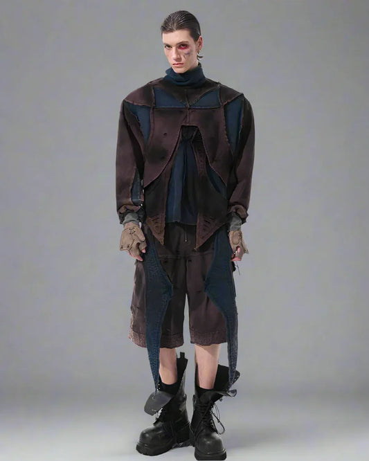 Edgy Urban Techwear Ensemble - techwear outfit - Urban Techwear Set for Modern City Adventurers