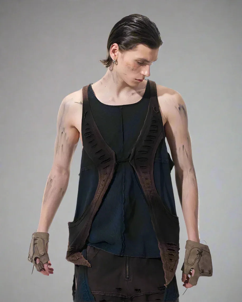 Edgy Urban Techwear Ensemble -  urban fashion - Urban Techwear Set for Modern City Adventurers