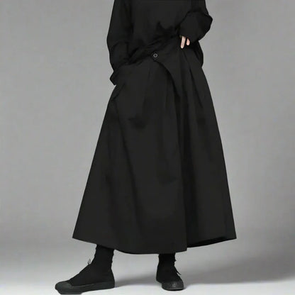 Effortless Chic Wide Leg Pants - pleated details pants - Stylish Wide Leg Ankle Pants for Comfort