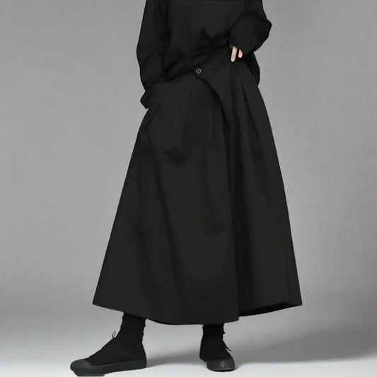 Effortless Chic Wide Leg Pants - pleated details pants - Stylish Wide Leg Ankle Pants for Comfort