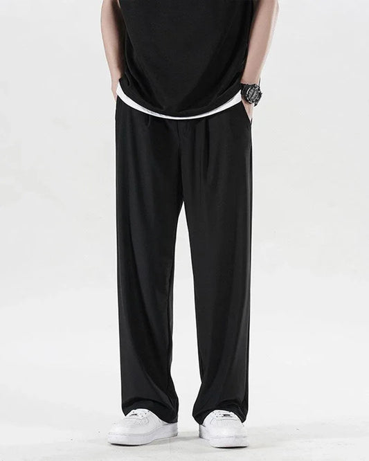 Effortless Chic Wide Leg Trousers - lightweight summer pants - Effortless Chic Wide Leg Trousers for Summer