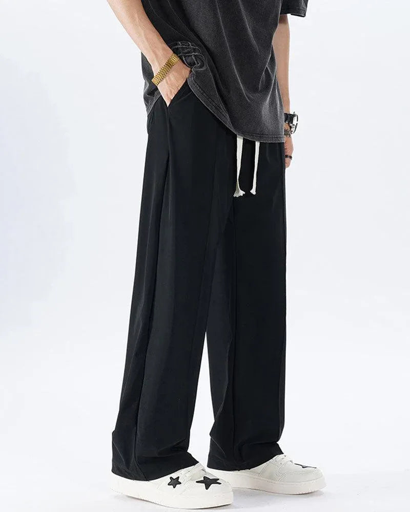 Effortless Comfort Wide Leg Pants -  ice silk pants - Comfortable Wide Leg Pants for Summer Style