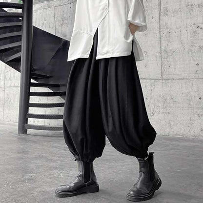 Effortlessly Stylish Harem Pants - ankle length pants - Chic Japanese Harem Pants for Effortless Style