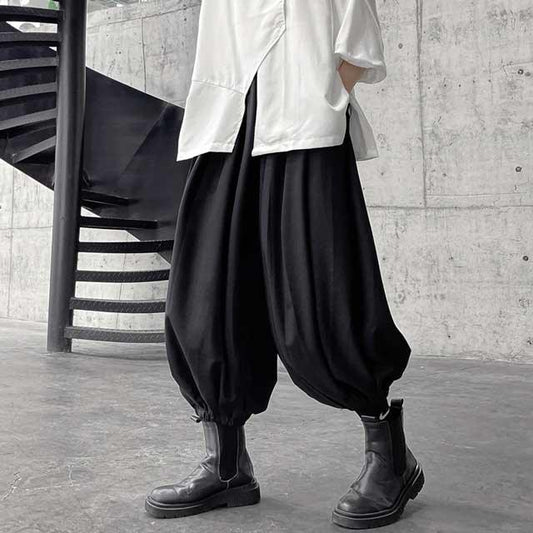 Effortlessly Stylish Harem Pants - ankle length pants - Chic Japanese Harem Pants for Effortless Style