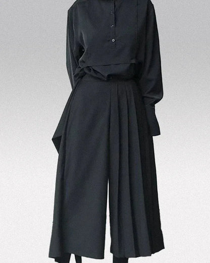 Elegant Black Hakama Trousers - hakama trousers - Elegant Black Hakama Trousers for Every Occasion