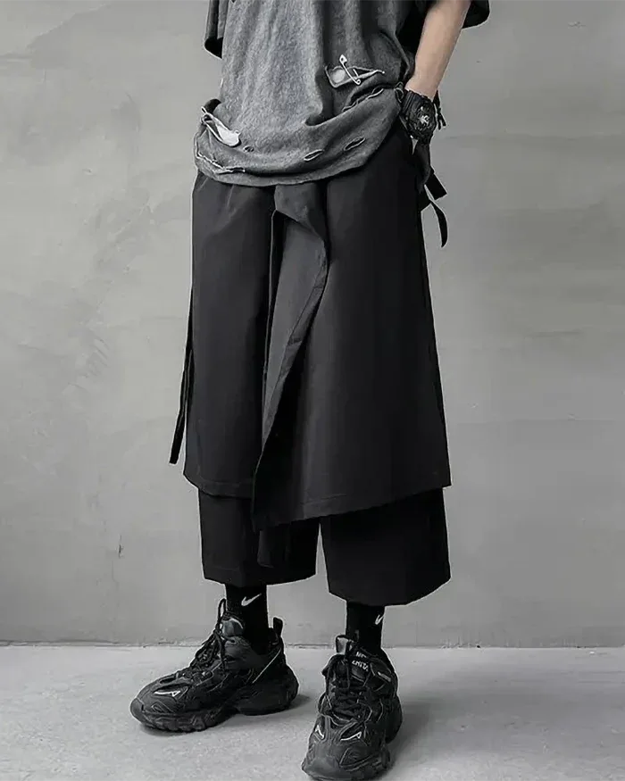 Elegant Black Japanese Hakama Pants -  japanese pants - Black Japanese Hakama Pants for Comfort and Style