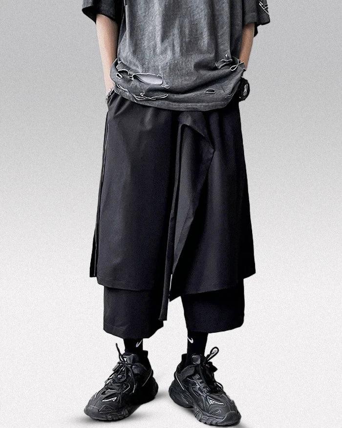 Elegant Black Japanese Hakama Pants - stylish hakama pants - Black Japanese Hakama Pants for Comfort and Style