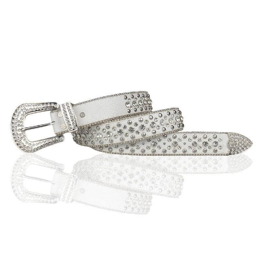 Elegant Diamond-Studded Belt - stylish rhinestone belt - Stylish Diamond-Studded Belt for Y2K Fashion