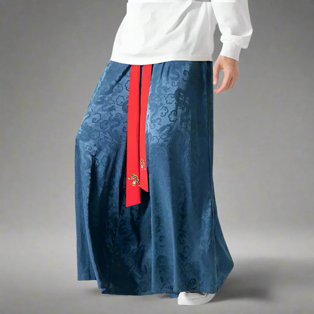 Elegant Flowing Hakama Pants -  casual style - Elegant Flowing Hakama Pants for Effortless Style